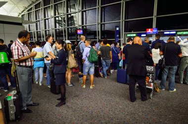 Міжнародний аеропорт Гонконгу інтер'єру.