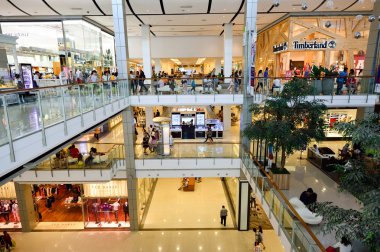 Bangkok alışveriş merkezi iç