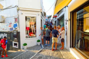 Santorini sokakları. Santorini