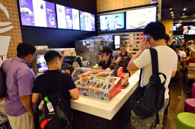 McDonald's restaurant interior  in Bangkok
