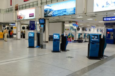 Nice International Airport interior.
