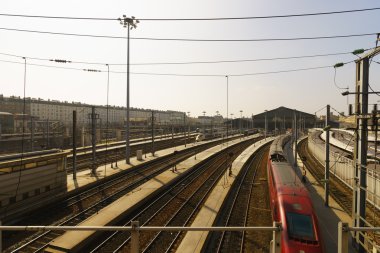 view on railroads in Paris