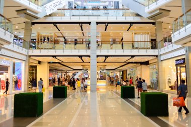 Bangkok alışveriş merkezi iç