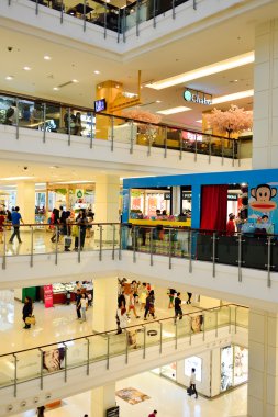 Bangkok alışveriş merkezi iç