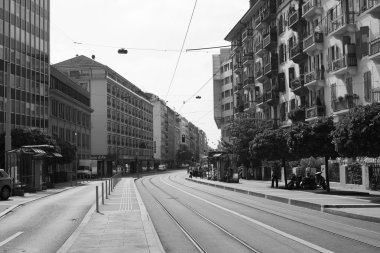 Geneva şehir merkezinde, İsviçre