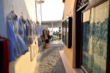 Santorini sokakları. Santorini
