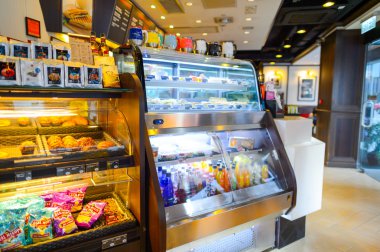 Pacific Coffee cafe interior detail