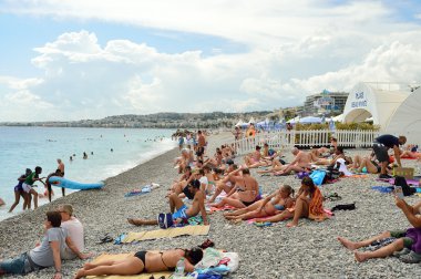 people on the beach, Nice
