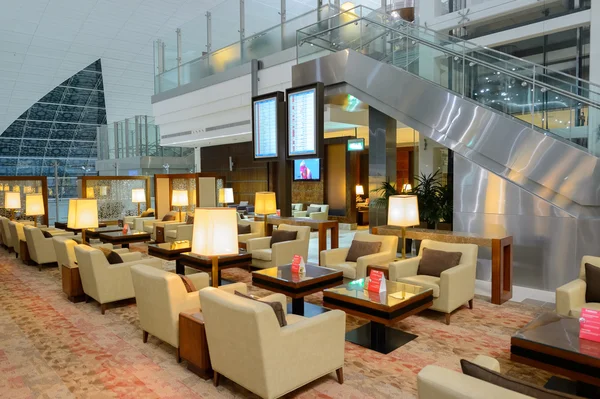 Emirates business class lounge interio — Foto Stock