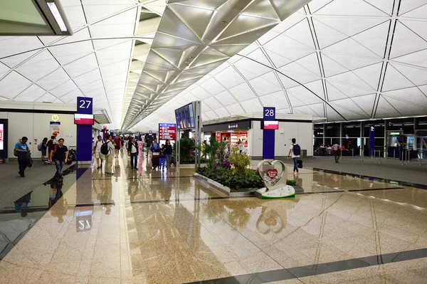 Hong kong internationale luchthaven interieur. — Stockfoto