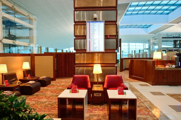 Emirates business classe lounge interni — Foto Stock