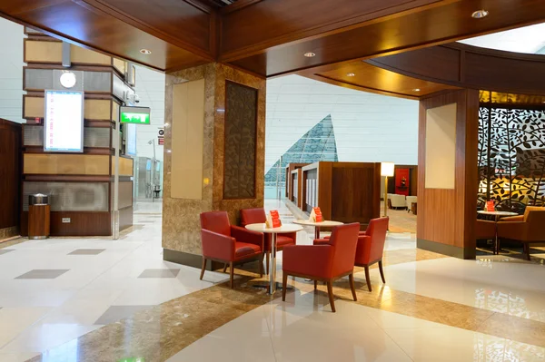 Emirates business class lounge interior — Stock Photo, Image