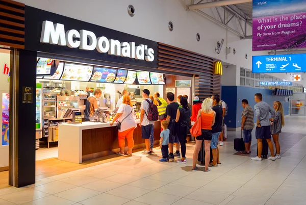 McDonald's restaurant in Prague,Czech Republic
