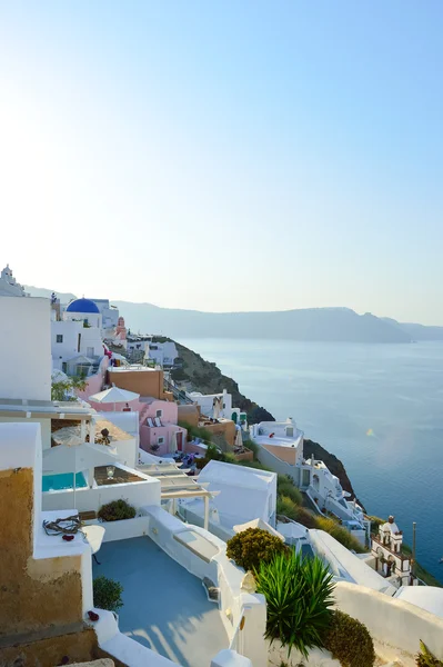 Ostrov Santorini na ranní — Stock fotografie