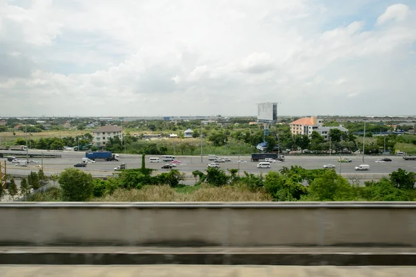 View on Bangkok from City Line Train — Stock Photo, Image