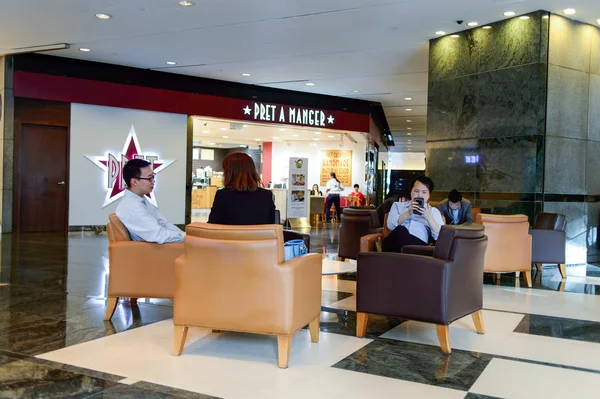 Café interieur. In Hong Kong — Stockfoto