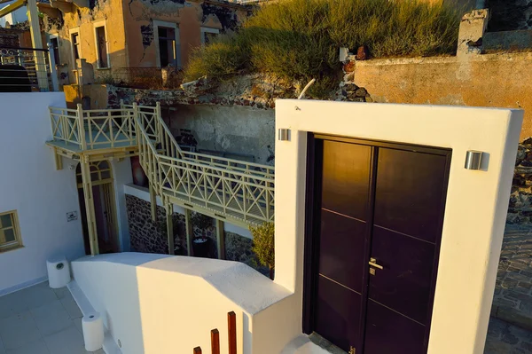 Detalhes do edifício na ilha de Santorini — Fotografia de Stock