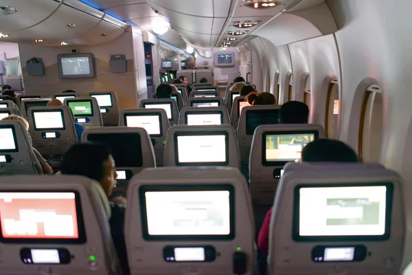 Interior del Airbus A380 de Emirates — Foto de Stock