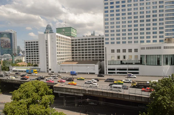 Bekijk op Bangkok van lijn stadstrein — Stockfoto