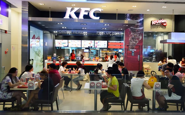 KFC restaurang inredning — Stockfoto