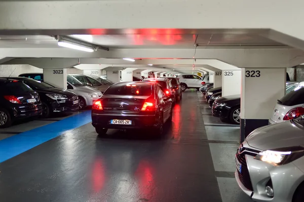 Underground parking in Nice — Stock Photo, Image