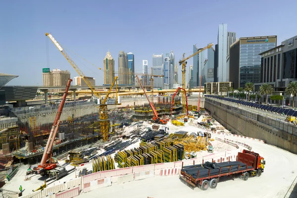 Construction activity in Dubai — Stock Photo, Image