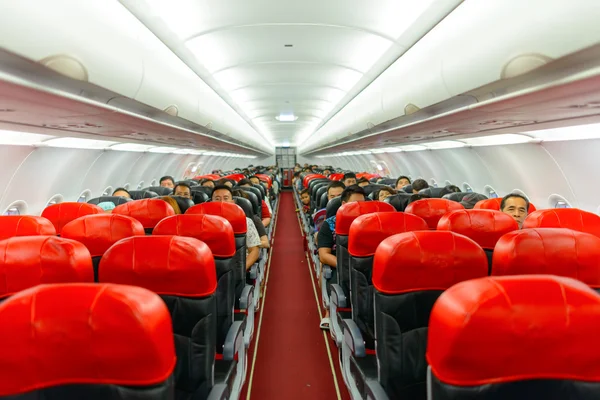 AirAsia Airbus A320-200 interior — Stock Photo, Image