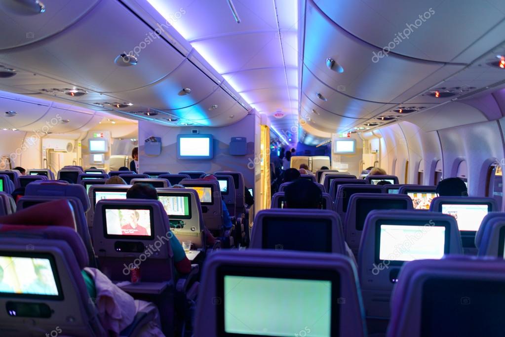 Emirates Airbus A380 Interior Stock Editorial Photo