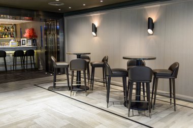 Cafe interior in Hong Kong