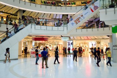 Bangkok alışveriş merkezi iç