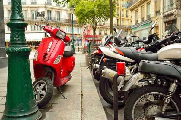 Moderní a vintage motocykly — Stock fotografie