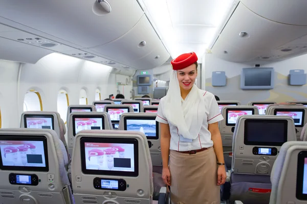 Emirates Airbus A380 membre d'équipage — Photo