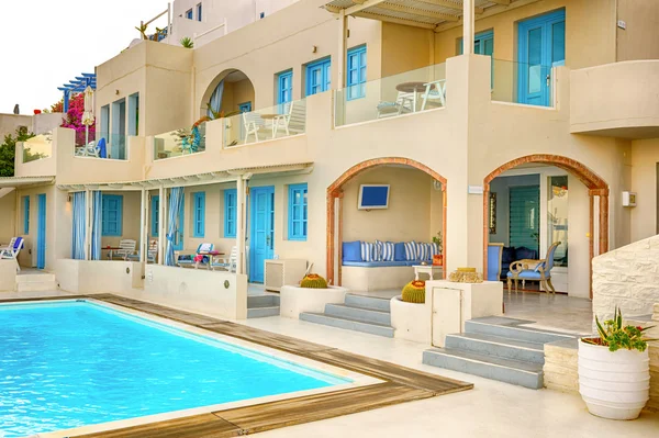 Luxury hotel in Greece — Stock Photo, Image