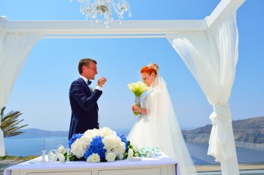 Gelin ve Damat Düğün kutlamak