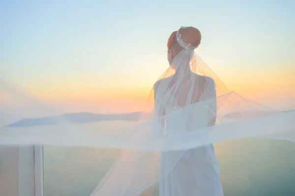 Mujer en vestido blanco —  Fotos de Stock