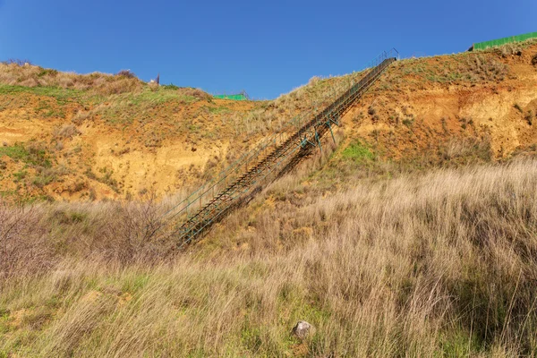 Long metal ladder — Stock Photo, Image