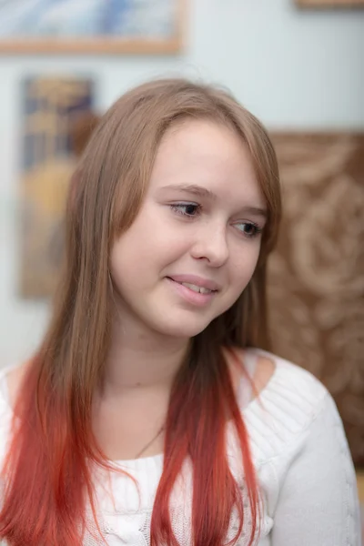 Nastolatka dziewczyny z bliska — Zdjęcie stockowe