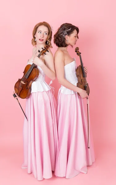 Viola och violin duo — Stockfoto