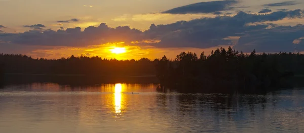 Panorama del tramonto estivo — Foto Stock