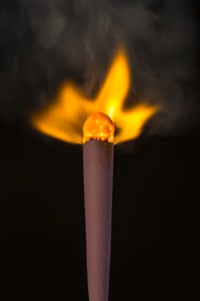 Big burning match — Stock Photo, Image