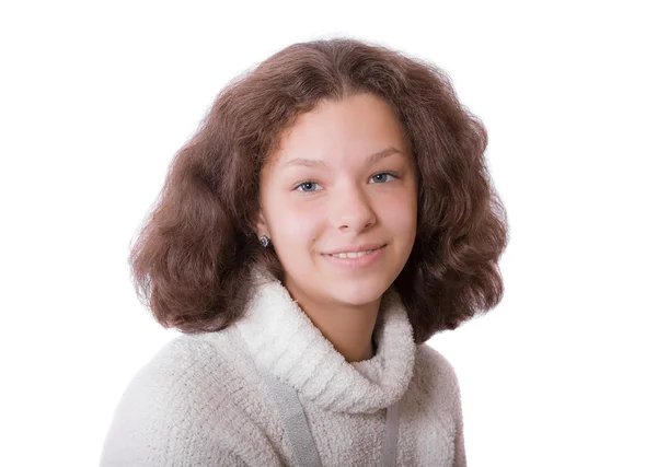 Retrato de menina adolescente — Fotografia de Stock