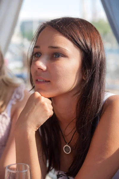 Portrait Girl Blue Eyes — Stock Photo, Image