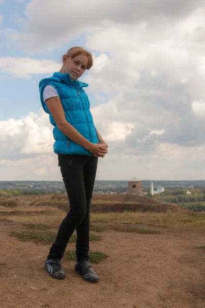 Porträt Eines Mädchens Der Stadt Elabuga — Stockfoto