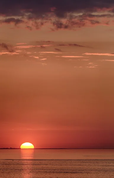 落山的太阳 — 图库照片