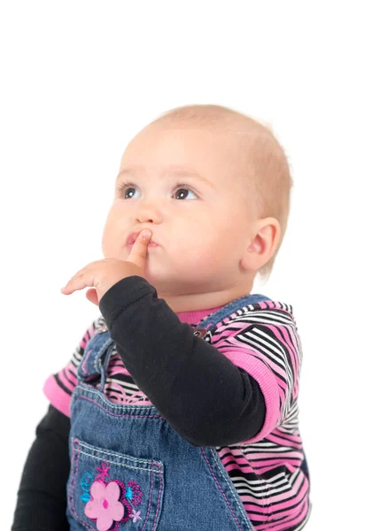 Nadenkend baby — Stockfoto