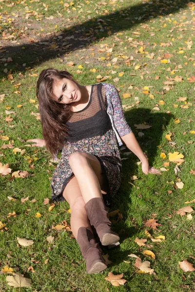 Portrait on grass — Stock Photo, Image