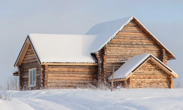 Drewniane chaty — Zdjęcie stockowe