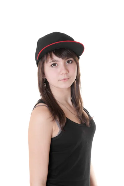 Chica en una gorra —  Fotos de Stock