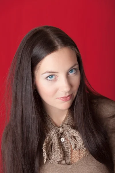 Girl with blue eyes — Stock Photo, Image