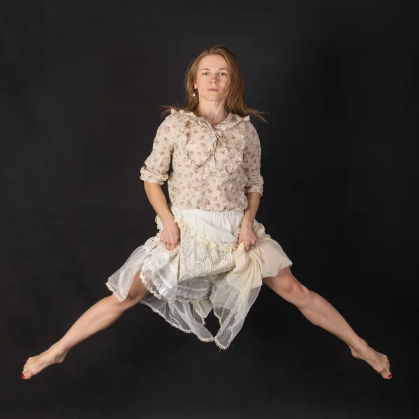 Портрет в прыжке — стоковое фото